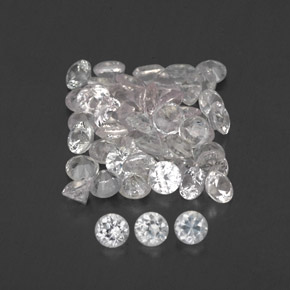 Achetez naturel ct blanc saphir gems, coupe roude, en provenance sri lanka (ceylan) chez gemselect. en stock, livraison internationale!