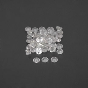 Achetez naturel ct blanc saphir gems, coupe roude, en provenance sri lanka (ceylan) chez gemselect. en stock, livraison internationale!
