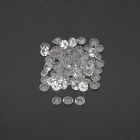 Achetez naturel ct blanc saphir gems, coupe roude, en provenance sri lanka chez gemselect. en stock, livraison internationale!
