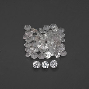 Achetez naturel ct blanc saphir gems, coupe roude, en provenance sri lanka (ceylan) chez gemselect. en stock, livraison internationale!