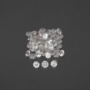 Achetez naturel ct blanc saphir gems, coupe roude, en provenance sri lanka (ceylan) chez gemselect. en stock, livraison internationale!