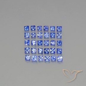 Achetez naturel 2,74ct bleue saphir gems, carré, en provenance sri lanka chez gemselect. en stock, livraison internationale!