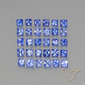 Achetez naturel 2,74ct bleue saphir gems, carré, en provenance sri lanka chez gemselect. en stock, livraison internationale!