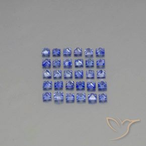 Achetez naturel 2,74ct bleue saphir gems, carré, en provenance sri lanka chez gemselect. en stock, livraison internationale!