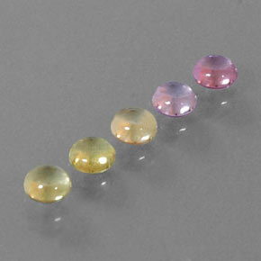 Achetez naturel 1,71ct multicolore saphir gems, coupe roude, en provenance madagascar chez gemselect. en stock, livraison internationale!