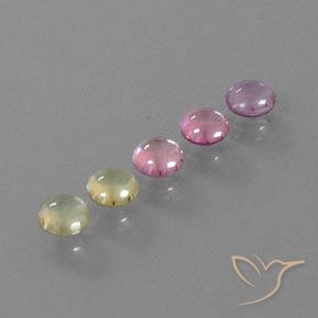 Achetez naturel 1,84ct multicolore saphir gems, coupe roude, en provenance madagascar chez gemselect. en stock, livraison internationale!