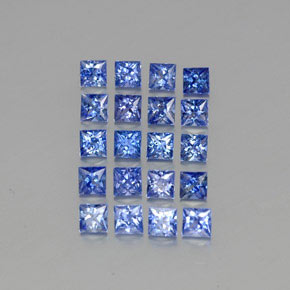Achetez naturel ct bleue saphir gems, carré, en provenance sri lanka (ceylan) chez gemselect. en stock, livraison internationale!