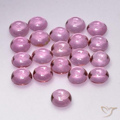 3.36ctw Naturel Rose pourpre royal très clair Saphir, Tour, Transparent