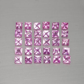 Achetez naturel 2,67ct rose saphir gems, carré, en provenance madagascar chez gemselect. en stock, livraison internationale!