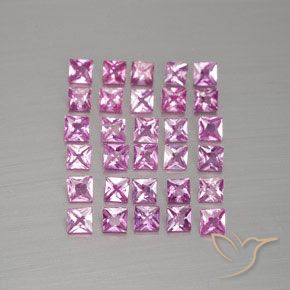 Shop natural 2.34ct Rose clair Saphir gems, Carré, from Madagascar at GemSelect. In stock, global shipping!