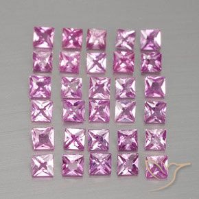 Shop natural 2.34ct Rose clair Saphir gems, Carré, from Madagascar at GemSelect. In stock, global shipping!