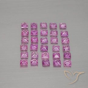 Shop natural 2.34ct Rose clair Saphir gems, Carré, from Madagascar at GemSelect. In stock, global shipping!