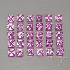 Achetez naturel 2,69ct rose saphir gems, carré, en provenance madagascar chez gemselect. en stock, livraison internationale!