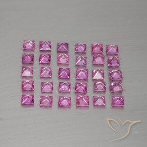Achetez naturel 2,69ct rose saphir gems, carré, en provenance madagascar chez gemselect. en stock, livraison internationale!
