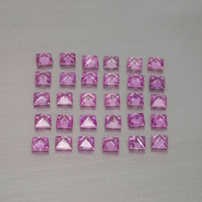 Achetez naturel ct rose saphir gems, carré, en provenance madagascar chez gemselect. en stock, livraison internationale!