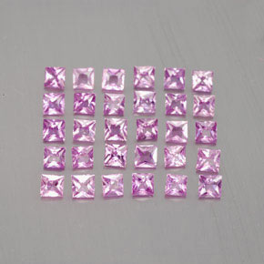 Achetez naturel 2,34ct rose saphir gems, carré, en provenance madagascar chez gemselect. en stock, livraison internationale!