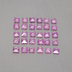 Achetez naturel 2,34ct rose saphir gems, carré, en provenance madagascar chez gemselect. en stock, livraison internationale!