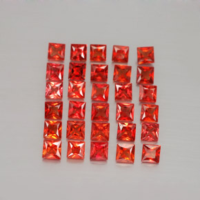 Achetez naturel ct orange saphir gems, carré, en provenance tanzanie (songea) chez gemselect. en stock, livraison internationale!