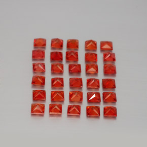 Achetez naturel ct orange saphir gems, carré, en provenance tanzanie (songea) chez gemselect. en stock, livraison internationale!