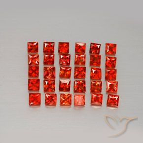 Achetez naturel 2,51ct orange saphir gems, carré, en provenance tanzanie chez gemselect. en stock, livraison internationale!