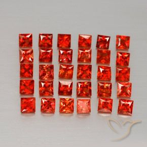 Achetez naturel 2,51ct orange saphir gems, carré, en provenance tanzanie chez gemselect. en stock, livraison internationale!