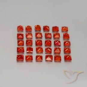 Achetez naturel 2,51ct orange saphir gems, carré, en provenance tanzanie chez gemselect. en stock, livraison internationale!