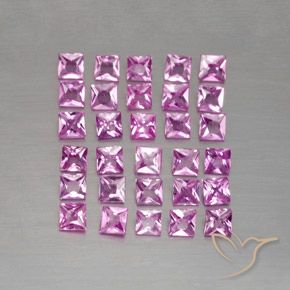 Shop natural 2.79ct Rose pourpre royal léger Saphir gems, Carré, from Madagascar at GemSelect. In stock, global shipping!