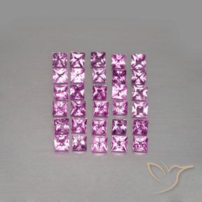 Shop natural 3.48ct Rose pourpre royal léger Saphir gems, Carré, from Madagascar at GemSelect. In stock, global shipping!