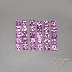 Achetez naturel 3,47ct rose saphir gems, carré, en provenance madagascar chez gemselect. en stock, livraison internationale!