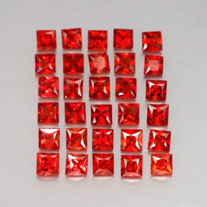 Achetez naturel ct orange saphir gems, carré, en provenance tanzanie chez gemselect. en stock, livraison internationale!