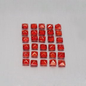 Achetez naturel ct orange saphir gems, carré, en provenance tanzanie chez gemselect. en stock, livraison internationale!