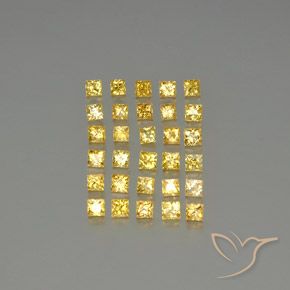 Achetez naturel 3,51ct jaune saphir gems, carré, en provenance tanzanie chez gemselect. en stock, livraison internationale!