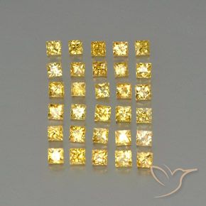 Achetez naturel 3,51ct jaune saphir gems, carré, en provenance tanzanie chez gemselect. en stock, livraison internationale!