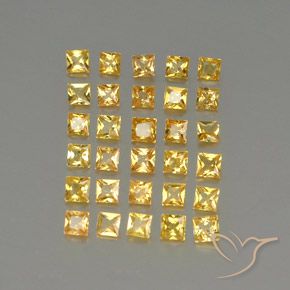 Achetez naturel 3,11ct jaune saphir gems, carré, en provenance tanzanie chez gemselect. en stock, livraison internationale!