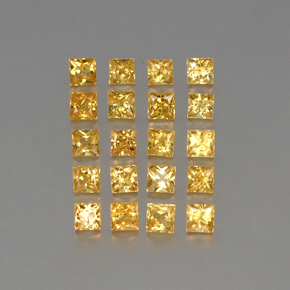 Achetez naturel ct jaune saphir gems, carré, en provenance tanzanie (songea) chez gemselect. en stock, livraison internationale!