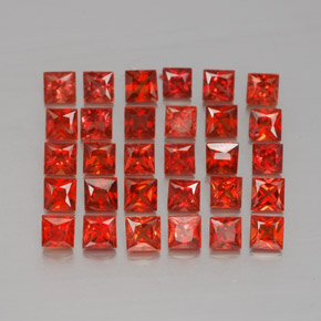 Achetez naturel ct orange saphir gems, carré, en provenance tanzanie (songea) chez gemselect. en stock, livraison internationale!