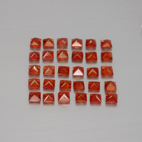Achetez naturel ct orange saphir gems, carré, en provenance tanzanie (songea) chez gemselect. en stock, livraison internationale!