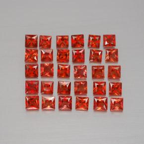 Achetez naturel 3,22ct orange saphir gems, carré, en provenance tanzanie chez gemselect. en stock, livraison internationale!