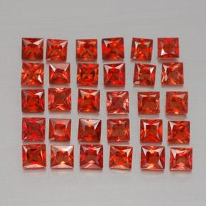 Achetez naturel 3,22ct orange saphir gems, carré, en provenance tanzanie chez gemselect. en stock, livraison internationale!