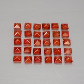 Achetez naturel 3,22ct orange saphir gems, carré, en provenance tanzanie chez gemselect. en stock, livraison internationale!