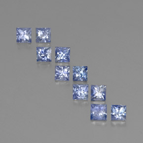 Achetez naturel 2,44ct bleue saphir gems, carré, en provenance sri lanka chez gemselect. en stock, livraison internationale!