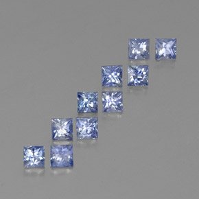 Achetez naturel 2,44ct bleue saphir gems, carré, en provenance sri lanka chez gemselect. en stock, livraison internationale!