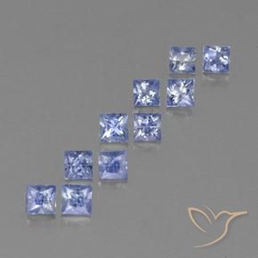 Achetez naturel 2,51ct bleue saphir gems, carré, en provenance sri lanka chez gemselect. en stock, livraison internationale!