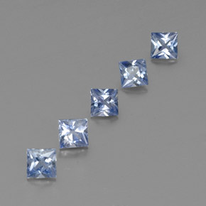 Achetez naturel ct bleue saphir gems, carré, en provenance sri lanka (ceylan) chez gemselect. en stock, livraison internationale!