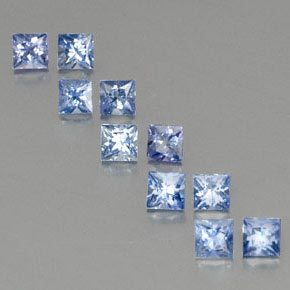Achetez naturel ct bleue saphir gems, carré, en provenance sri lanka chez gemselect. en stock, livraison internationale!
