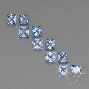 Achetez naturel 2,64ct bleue saphir gems, carré, en provenance sri lanka chez gemselect. en stock, livraison internationale!