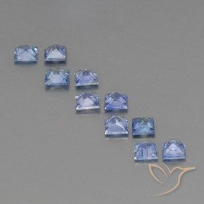 Achetez naturel 2,64ct bleue saphir gems, carré, en provenance sri lanka chez gemselect. en stock, livraison internationale!