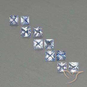 Achetez naturel 2,16ct bleue saphir gems, carré, en provenance sri lanka chez gemselect. en stock, livraison internationale!