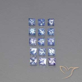 Achetez naturel 3,56ct bleue saphir gems, carré, en provenance sri lanka chez gemselect. en stock, livraison internationale!