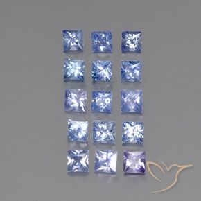 Achetez naturel 3,56ct bleue saphir gems, carré, en provenance sri lanka chez gemselect. en stock, livraison internationale!
